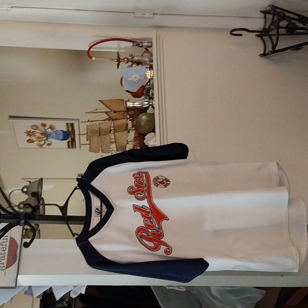 Red Sox White and Blue Jersey Bye Dynasty -Size Large - Picture 2 of 7
